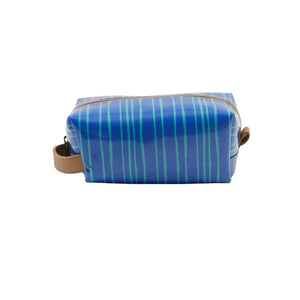 IY Cosmetic Bag - Stripe Aqua