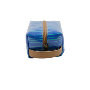 IY Cosmetic Bag - Stripe Aqua