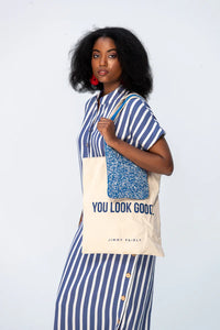 Signature Iris Kaftan - Blue & White