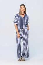 Load image into Gallery viewer, Signature Sydney Wide Leg Pants - Blue/ White
