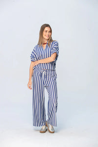 Signature Luna Shirt - Blue/White
