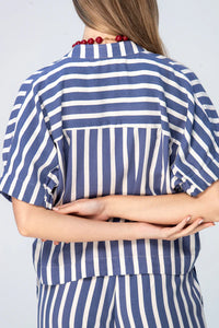 Signature Luna Shirt - Blue/White