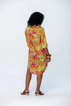 Load image into Gallery viewer, Signature Nina Shirt Dress - Green &amp; Pink
