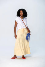 Load image into Gallery viewer, Signature Corfu Summer V-neck Tee - White
