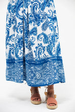 Load image into Gallery viewer, Signature Riviera Dress - Blue/White Paisley
