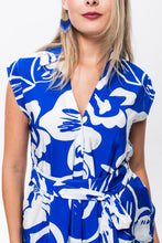 Load image into Gallery viewer, Signature Cabo Dress  - Blue &amp; White
