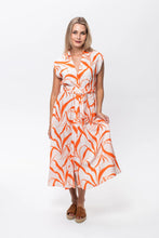 Load image into Gallery viewer, Signature Cabo Dress - Orange &amp; White
