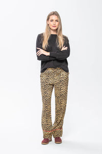 Signature Sydney Wide Leg Pants - Leopard