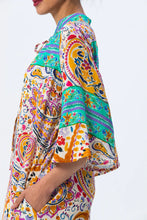 Load image into Gallery viewer, Signature Malta Beach Kaftan - Turquoise Abstract
