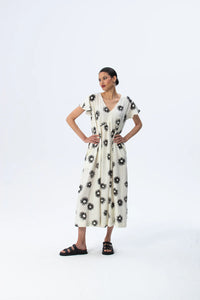 Signature Riviera Dress - Crème/Black