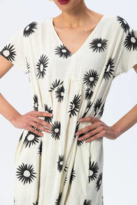 Signature Riviera Dress - Crème/Black