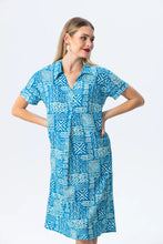 Load image into Gallery viewer, Signature Barcelona Dress - Turquoise &amp; White
