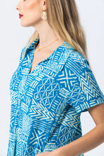 Load image into Gallery viewer, Signature Barcelona Dress - Turquoise &amp; White
