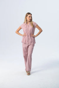 Signature Sydney Wide Leg Pants - Red/ White
