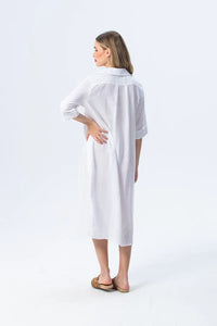 Signature Santorini Pintuck Dress - White