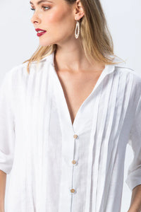 Signature Santorini Pintuck Dress - White