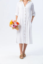 Load image into Gallery viewer, Signature Santorini Pintuck Dress - White

