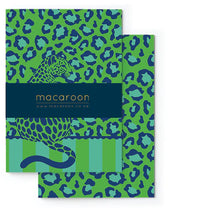 Load image into Gallery viewer, Macaroon A5 Soft Covered Journal Set of 2  - Lumo Leopard Emerald
