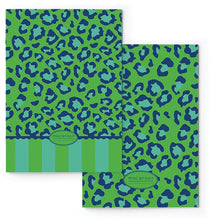 Load image into Gallery viewer, Macaroon A5 Soft Covered Journal Set of 2  - Lumo Leopard Emerald
