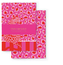 Load image into Gallery viewer, Macaroon A5 Soft Covered Journal Set of 2  - Lumo Leopard Ruby
