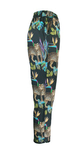 Rush Saint Tropez Pants - Cobalt Leopard