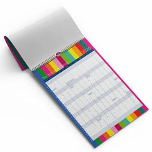Load image into Gallery viewer, Macaroon 2026 A3 Hanging Family Planner - Circus Stripe
