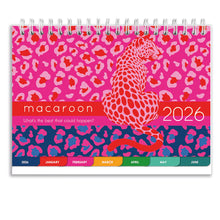 Load image into Gallery viewer, Macaroon 2026 Tent Calendar - Lumo Leopard
