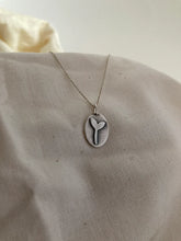 Load image into Gallery viewer, Liwo Seedling Oval Pendant on Sterling Silver Chain
