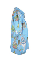 Load image into Gallery viewer, Rush Sorrento Shirt - Lunch with Leopards Blue
