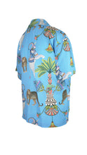 Load image into Gallery viewer, Rush Sorrento Shirt - Lunch with Leopards Blue
