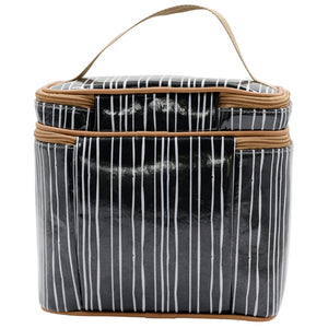 IY Standup Toiletry - Stripe Black & White