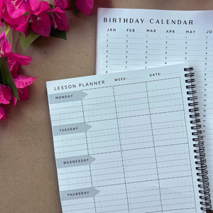Pink Glitter A4  Teacher Planners  - The 70’s One
