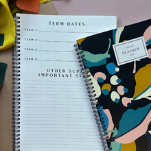 Load image into Gallery viewer, Pink Glitter A4  Teacher Planners  - The Rain Forest One
