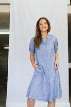 Load image into Gallery viewer, Trinity Maggie Shirt Dress - Blue
