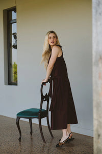 Trinity Emily Wrap Skirt - Chocolate