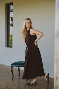 Trinity Emily Wrap Skirt - Chocolate
