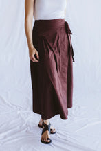 Load image into Gallery viewer, Trinity Emily Wrap Skirt - Chocolate
