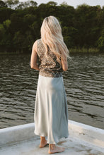 Load image into Gallery viewer, Trinity Satin Skirt - Mint
