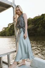 Load image into Gallery viewer, Trinity Satin Skirt - Mint
