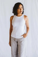 Load image into Gallery viewer, Trinity High Neck Vest - White
