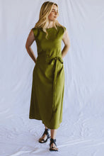 Load image into Gallery viewer, Trinity Lila Reversible  Wrap Dress  - Lime Green
