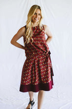Load image into Gallery viewer, Trinity Emily Wrap Skirt Short - Orange
