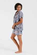 Load image into Gallery viewer, Trinity Short Pyjamas - Blue Cat
