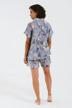 Load image into Gallery viewer, Trinity Short Pyjamas - Blue Cat
