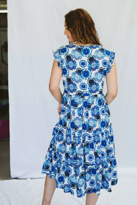 Trinity Anne Shibori Print Dress