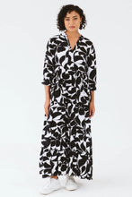 Load image into Gallery viewer, Trinity Jaipur Leaf Dress - Black &amp; White
