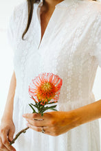 Load image into Gallery viewer, Trinity Shea White Anglaise Dress

