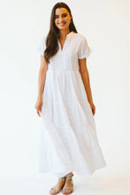 Load image into Gallery viewer, Trinity Shea White Anglaise Dress

