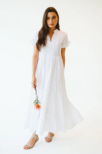 Trinity Shea White Anglaise Dress
