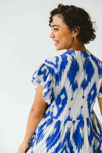 Trinity Arizona Dress - Blue Ikat